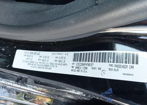 2015 Chrysler 200 S from USA, damaged, VIN 1C3CCCBG0FN706157